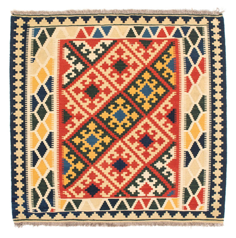 Tappeto Kelim - Orientale quadrato  - 103 x 101 cm - beige