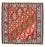 Tappeto Kelim - Orientale quadrato  - 105 x 104 cm - rosso scuro