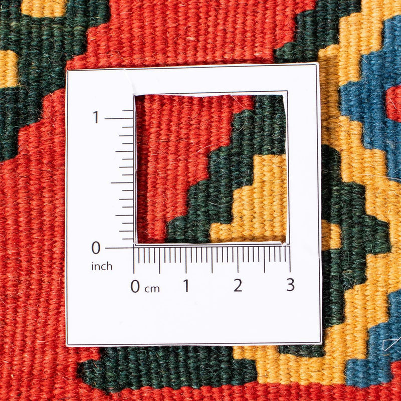 Tappeto Kelim - Orientale quadrato  - 105 x 104 cm - rosso scuro