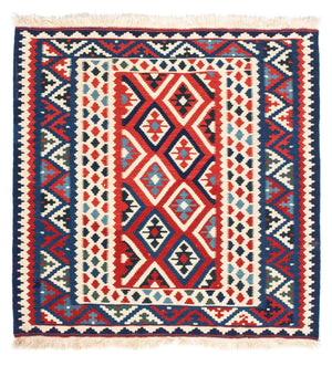 Tappeto Kelim - Orientale quadrato  - 104 x 103 cm - beige