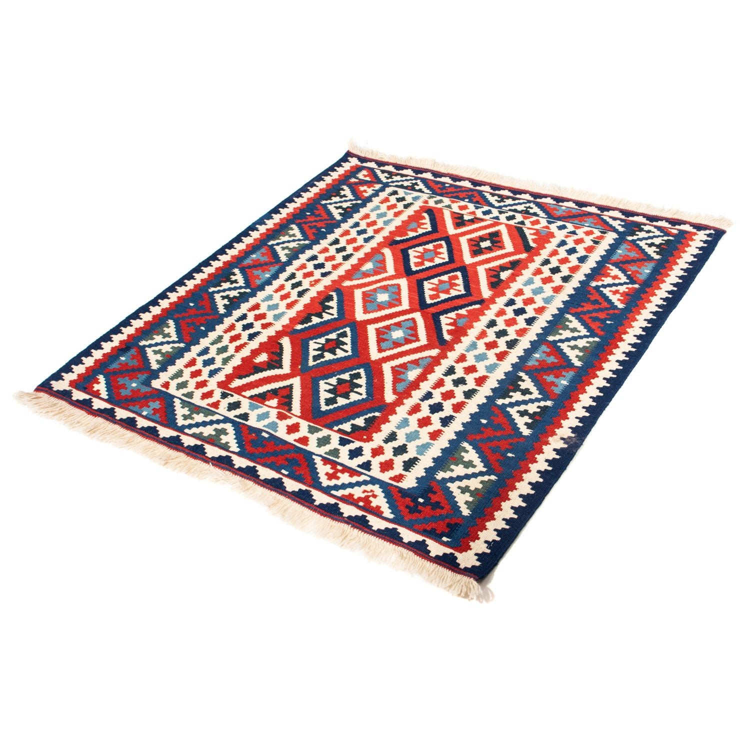Tappeto Kelim - Orientale quadrato  - 104 x 103 cm - beige