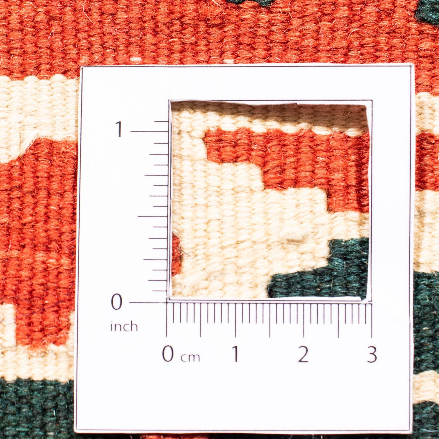 Tappeto Kelim - Orientale quadrato  - 97 x 94 cm - rosso