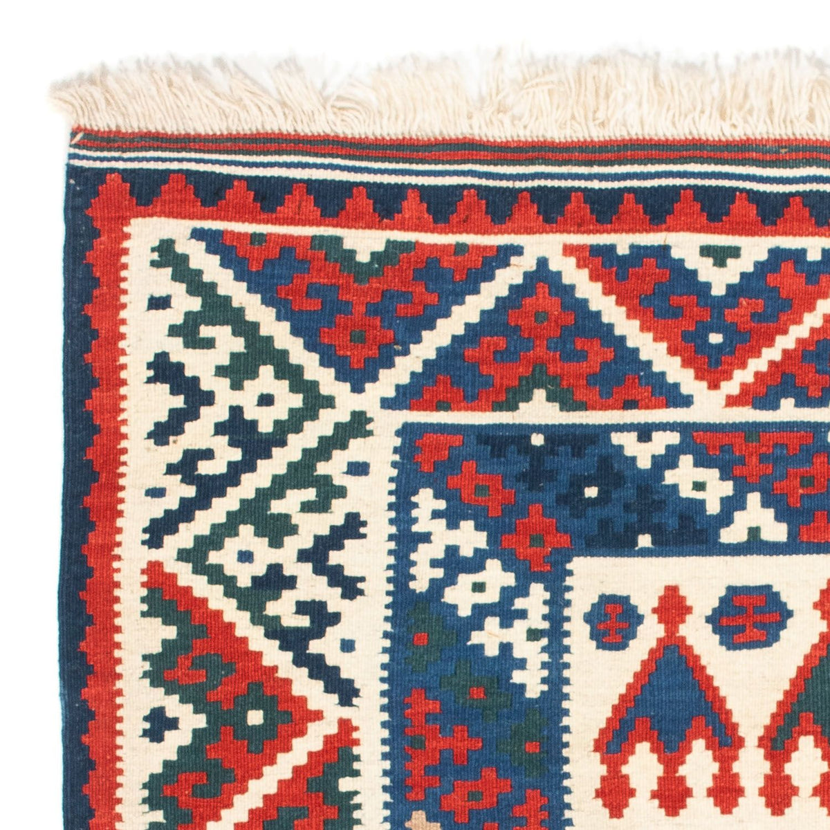 Tappeto Kelim - Orientale quadrato  - 101 x 101 cm - beige