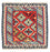 Tappeto Kelim - Orientale quadrato  - 105 x 105 cm - rosso