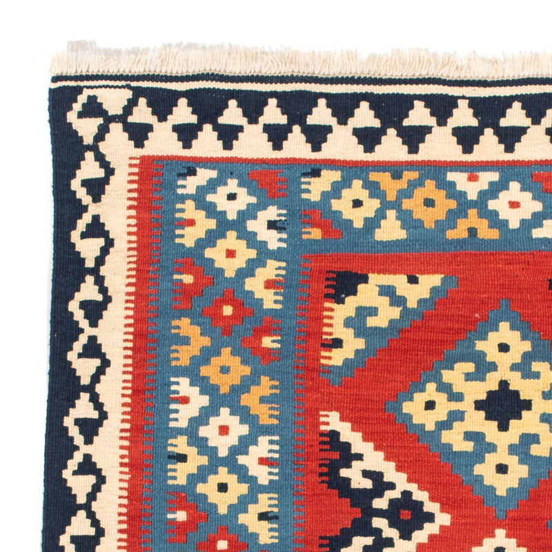 Tappeto Kelim - Orientale quadrato  - 105 x 105 cm - rosso