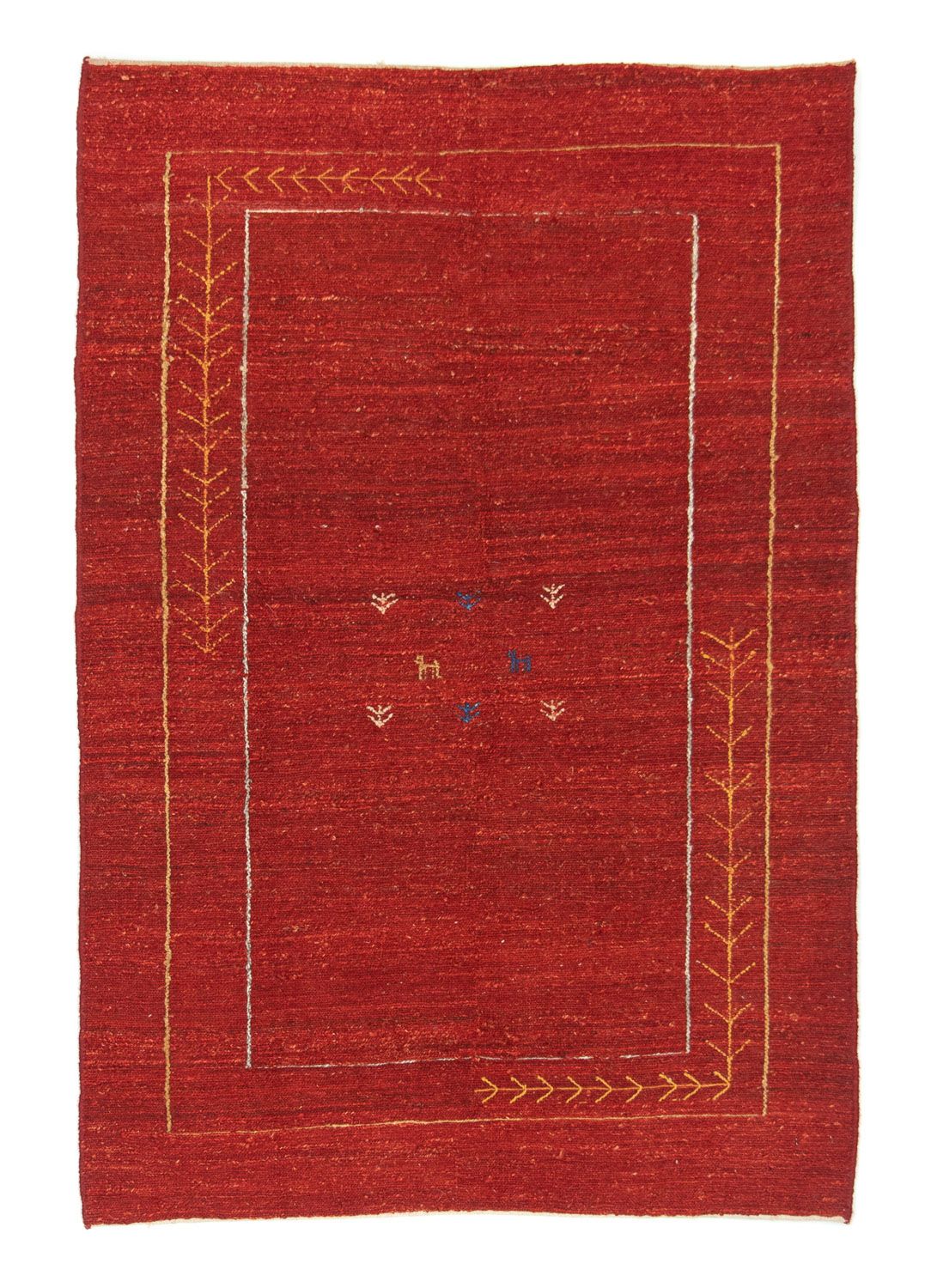 Tappeto Gabbeh - Persero - 167 x 111 cm - rosso