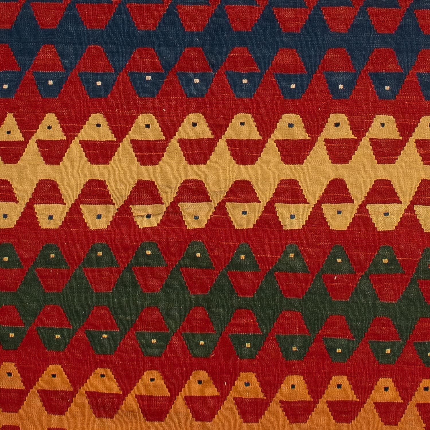 Tappeto corsia Tappeto Kelim - Orientale - 297 x 149 cm - rosso scuro