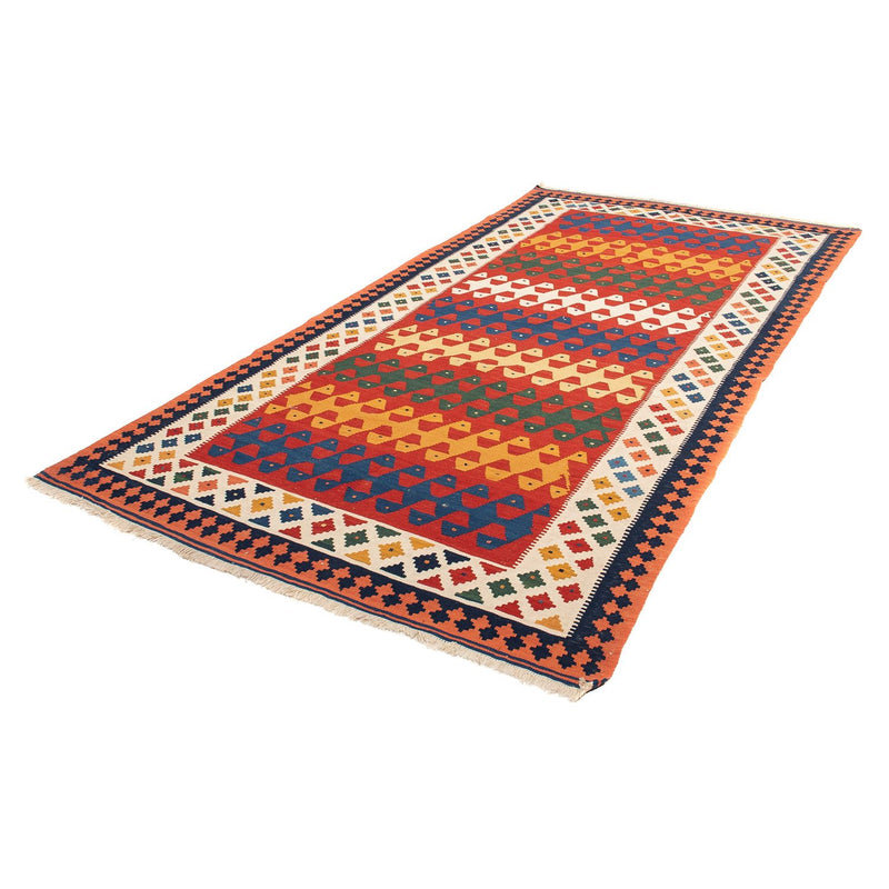 Tappeto corsia Tappeto Kelim - Orientale - 297 x 149 cm - rosso scuro