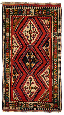 Tappeto Kelim - Orientale - 290 x 173 cm - rosso scuro
