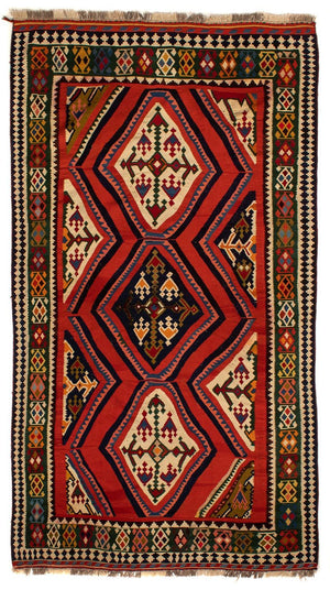 Tappeto Kelim - Orientale - 290 x 173 cm - rosso scuro