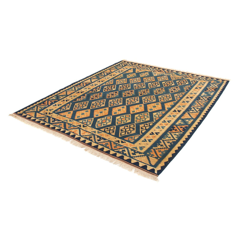 Tappeto Kelim - Orientale - 195 x 157 cm - blu scuro