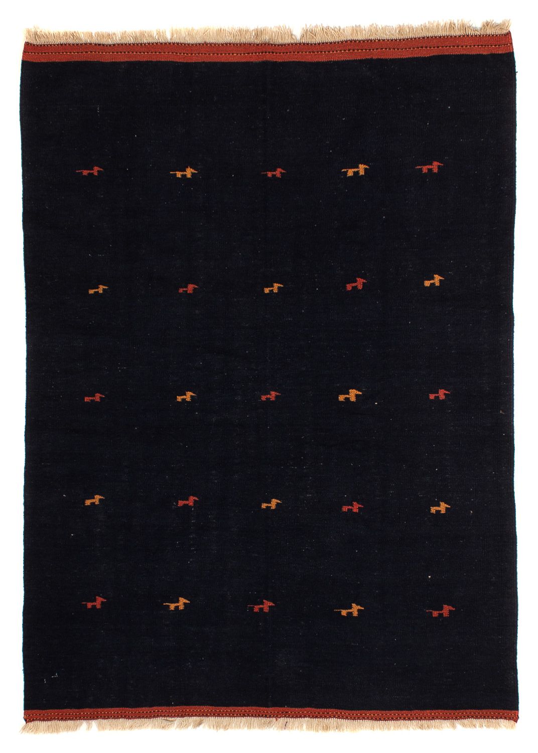 Tappeto Kelim - Orientale - 206 x 150 cm - blu scuro