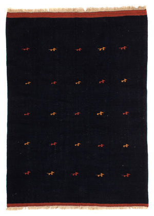 Tappeto Kelim - Orientale - 206 x 150 cm - blu scuro