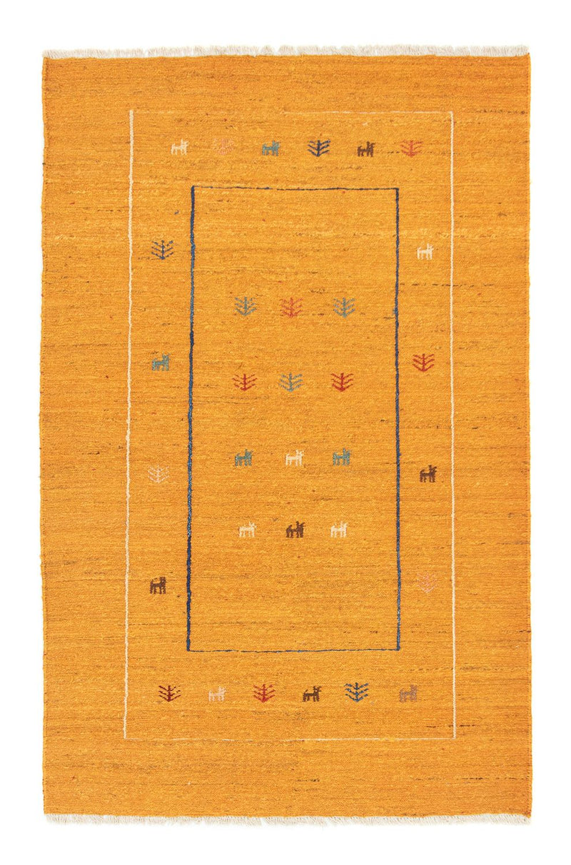 Tappeto Gabbeh - Persero - 188 x 123 cm - oro