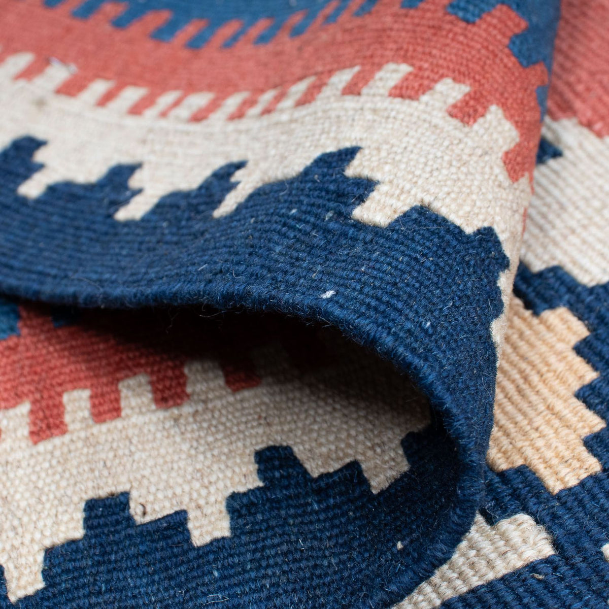 Tappeto Kelim - Orientale - 191 x 122 cm - blu scuro