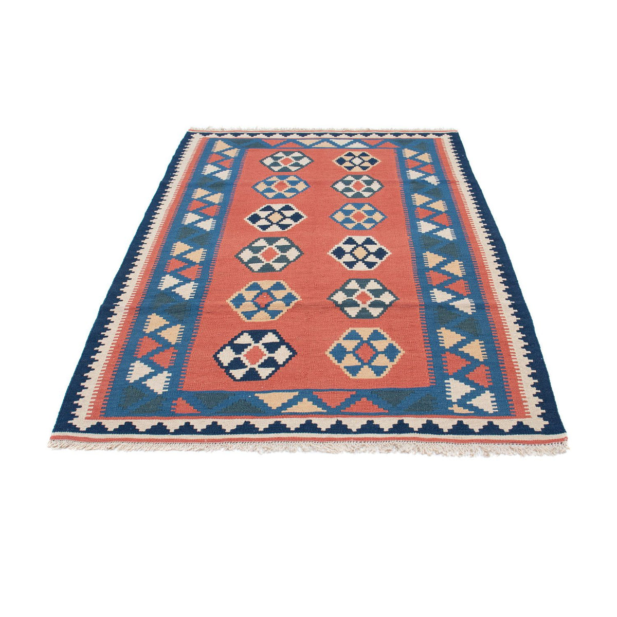 Tappeto Kelim - Orientale - 191 x 122 cm - blu scuro