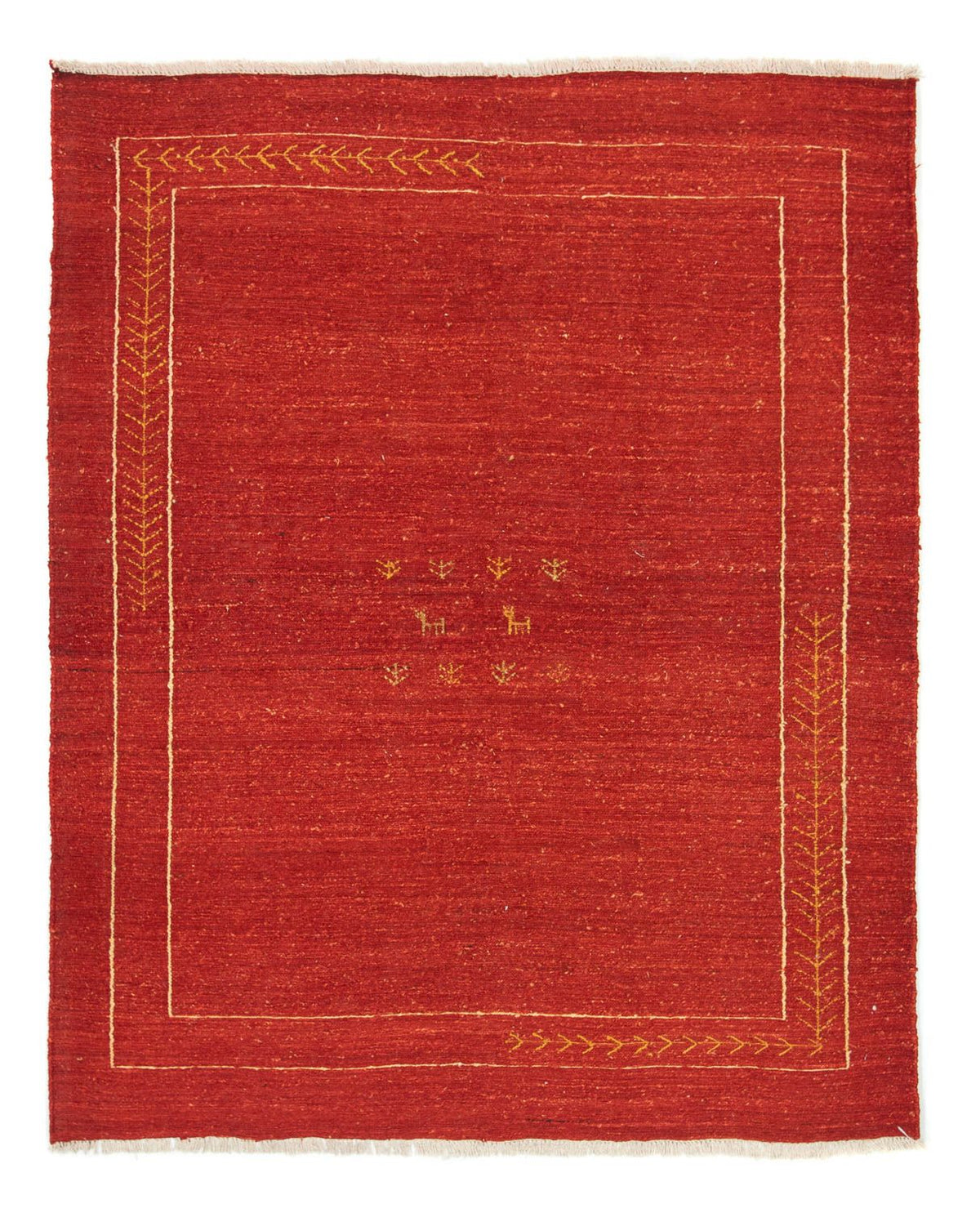 Tappeto Gabbeh - Persero - 191 x 152 cm - rosso