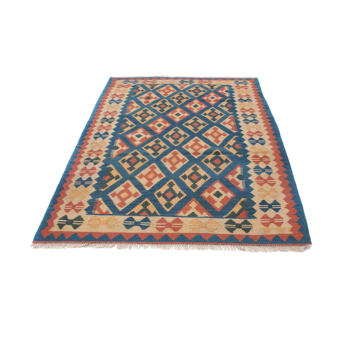 Tappeto Kelim - Orientale - 193 x 124 cm - blu