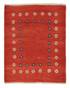Gabbeh persiano Tappeto 152x192cm - Perserteppich Wollteppich - Rettangolo / Rosso / 152 x 192 cm Rettangolo