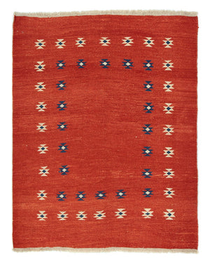 Tappeto Gabbeh - Persero - 192 x 152 cm - rosso