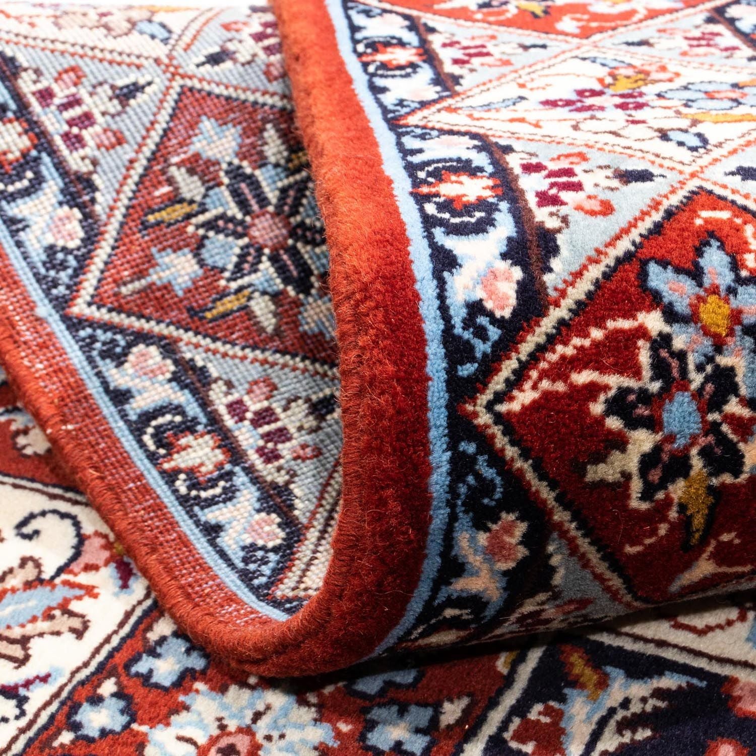Tappeto Persero - Keshan - 154 x 97 cm - rosso scuro