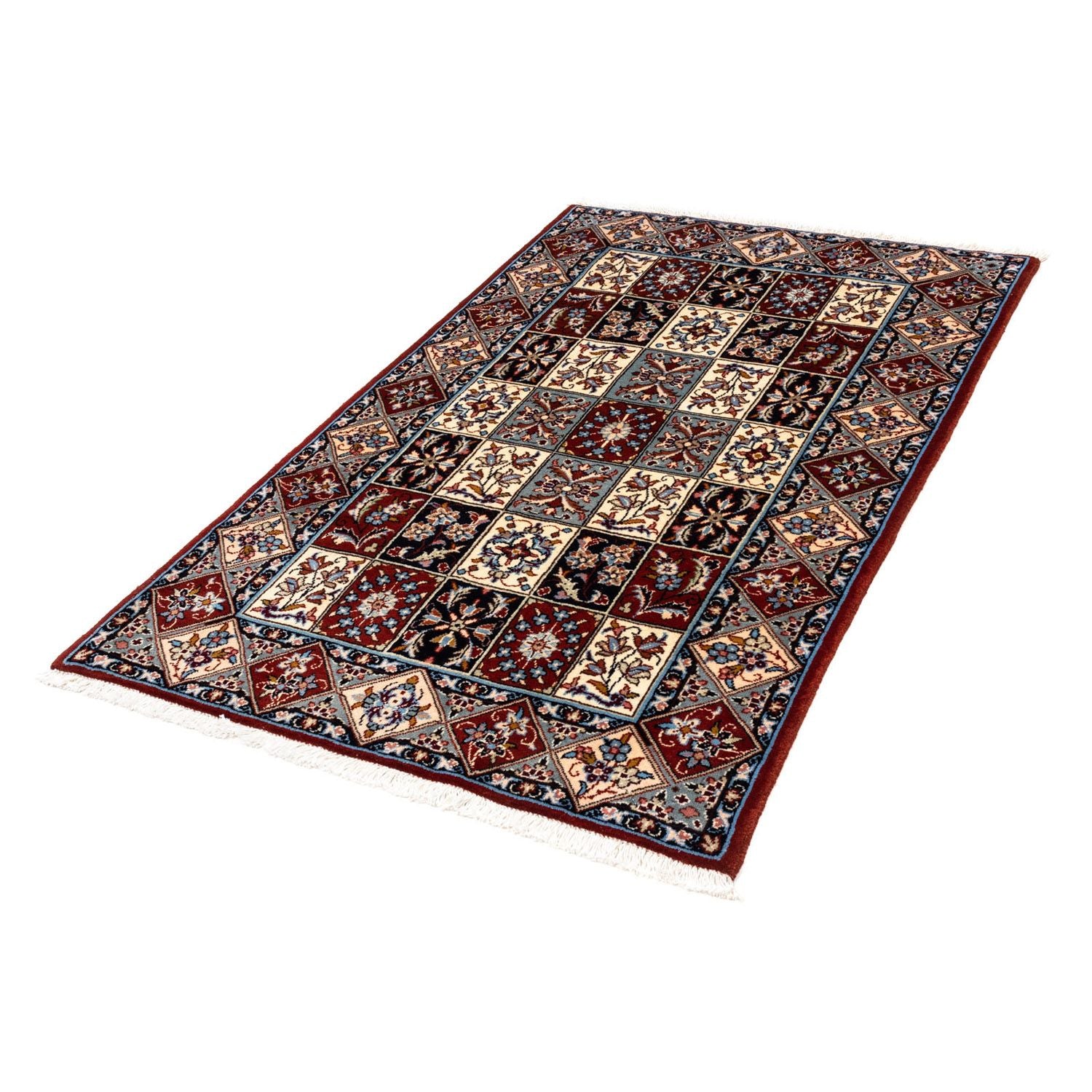 Tappeto Persero - Keshan - 154 x 97 cm - rosso scuro