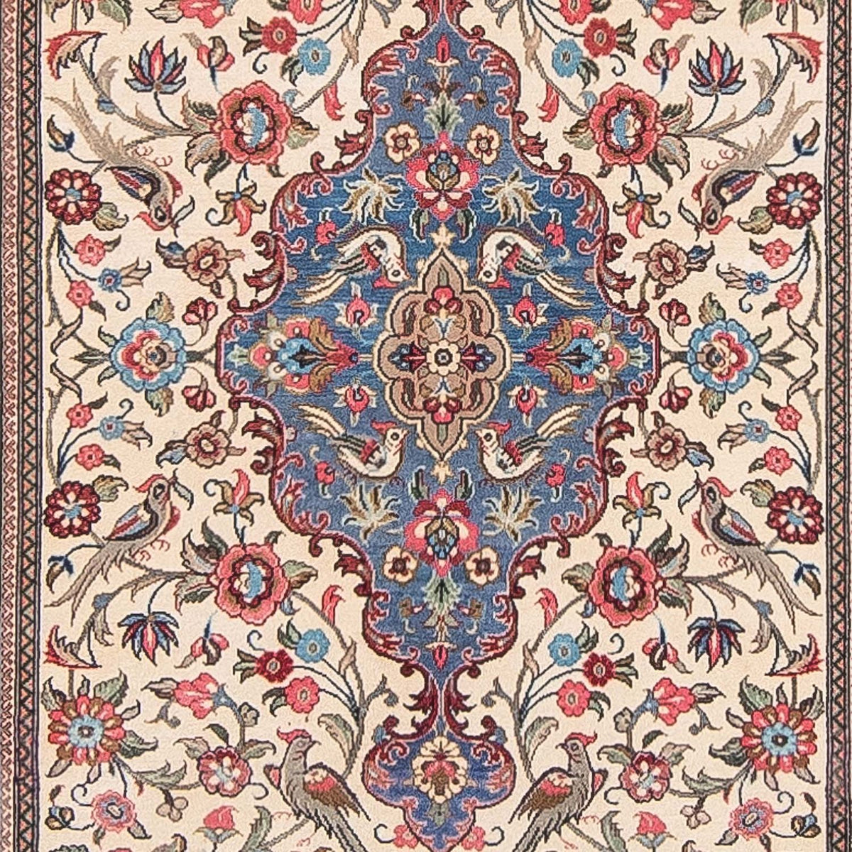 Tappeto corsia Tappeto Persero - Tabriz - 143 x 105 cm - beige