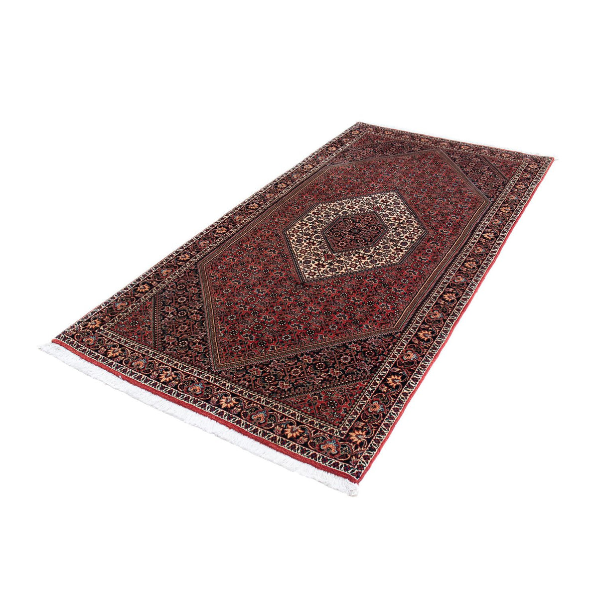 Tappeto corsia Tappeto Persero - Bidjar - 205 x 102 cm - rosso scuro