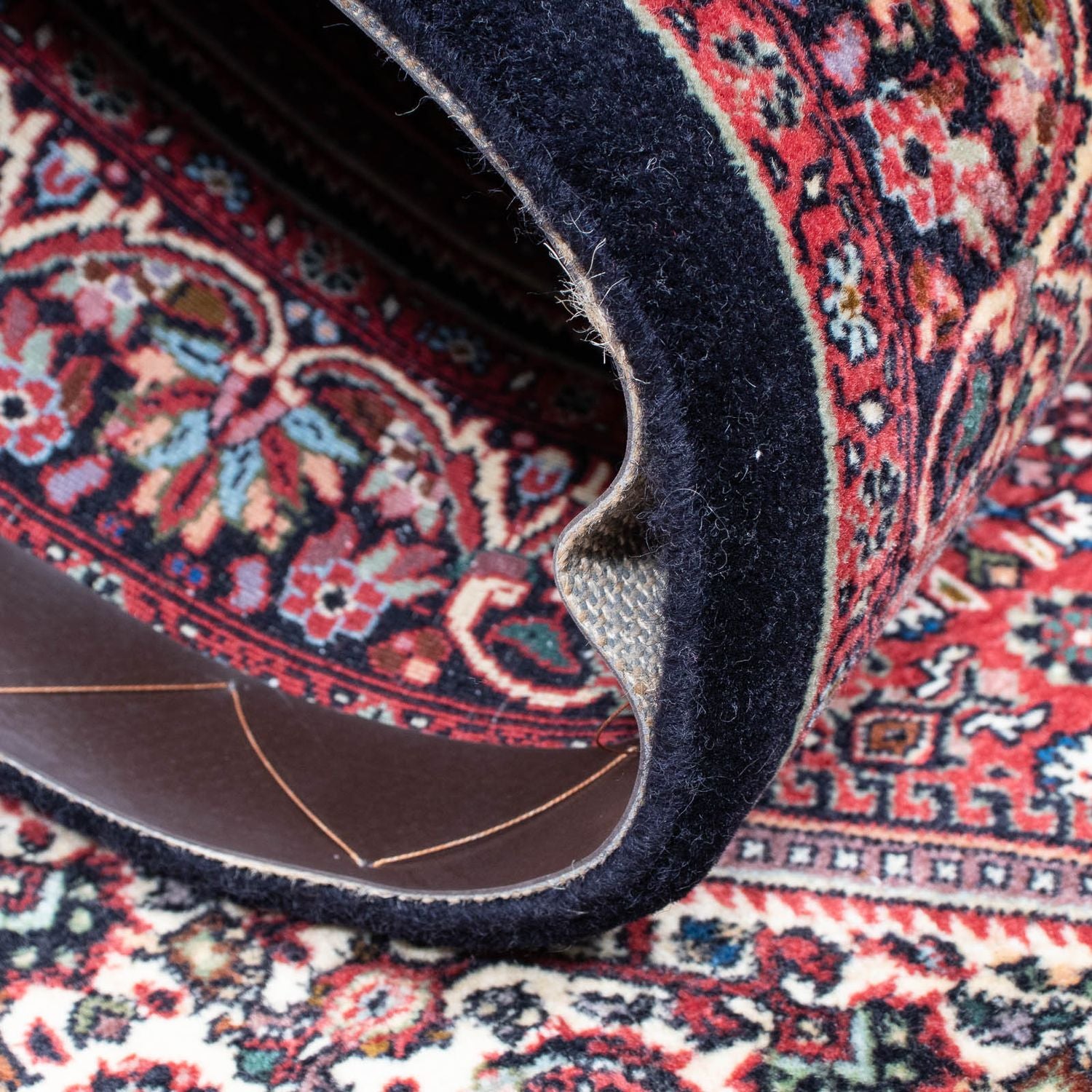 Tappeto corsia Tappeto Persero - Bidjar - 195 x 100 cm - blu scuro
