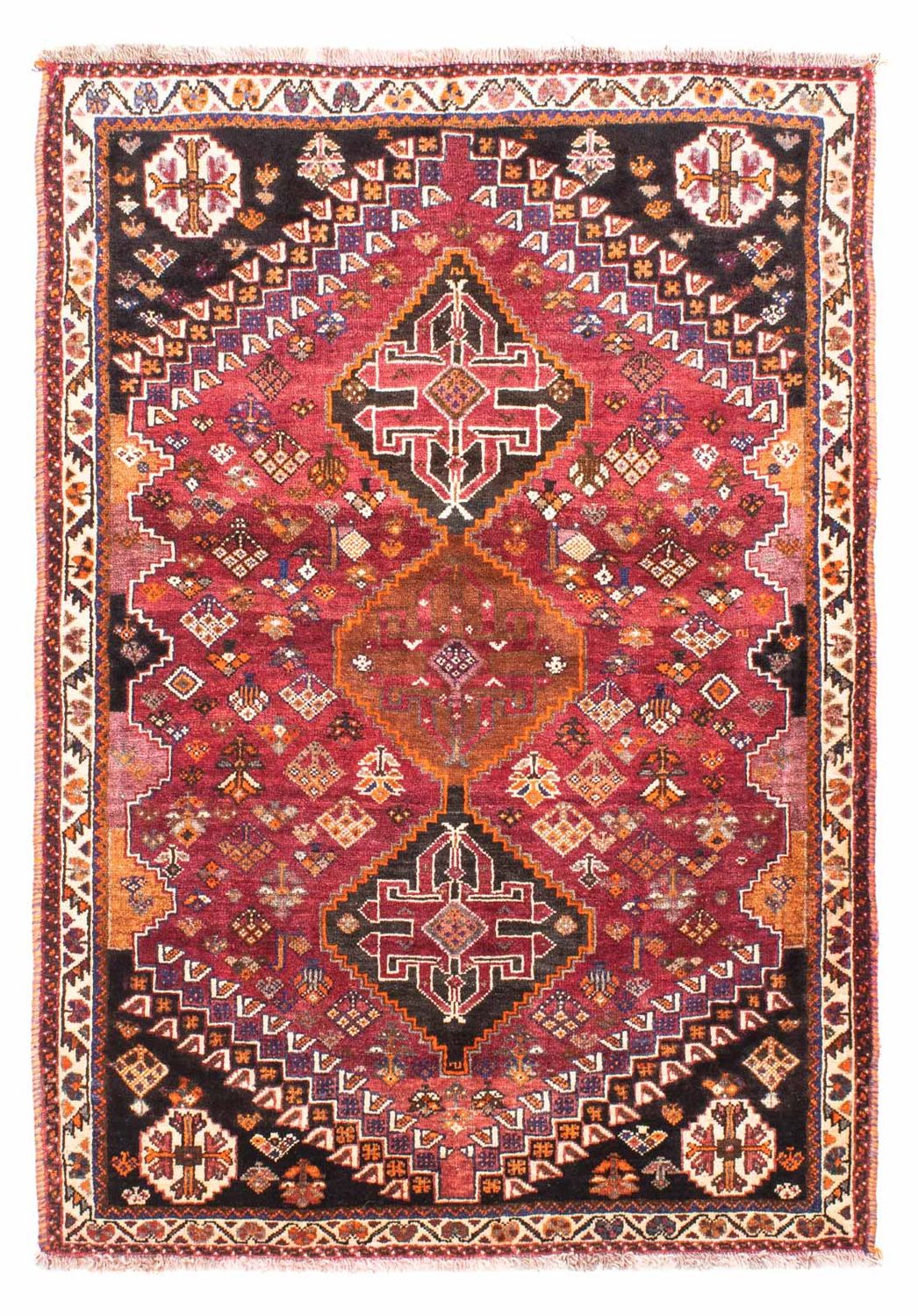 Tappeto Persero - Nomade - 160 x 109 cm - rosso scuro