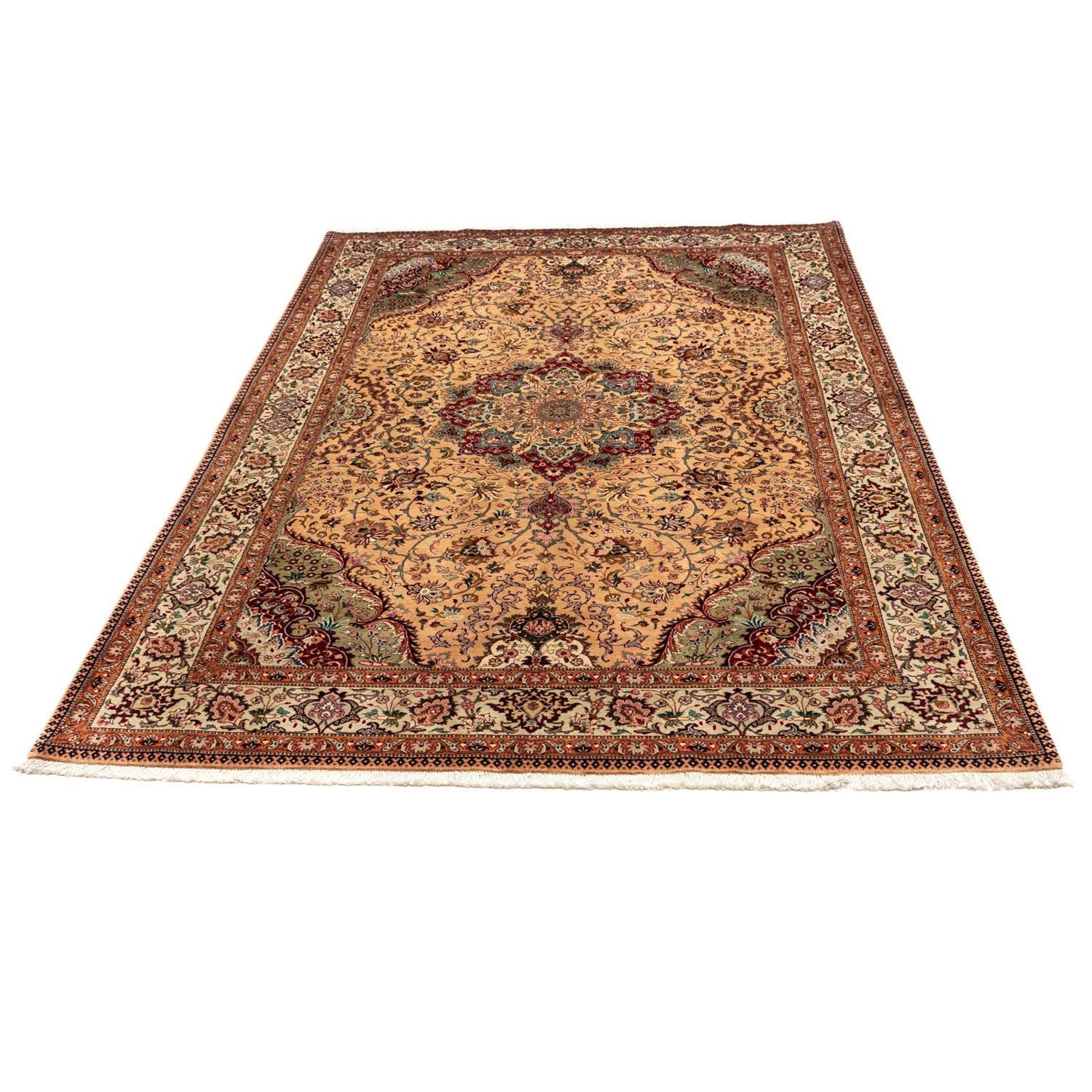 Tappeto Persero - Tabriz - Reale - 297 x 195 cm - marrone chiaro