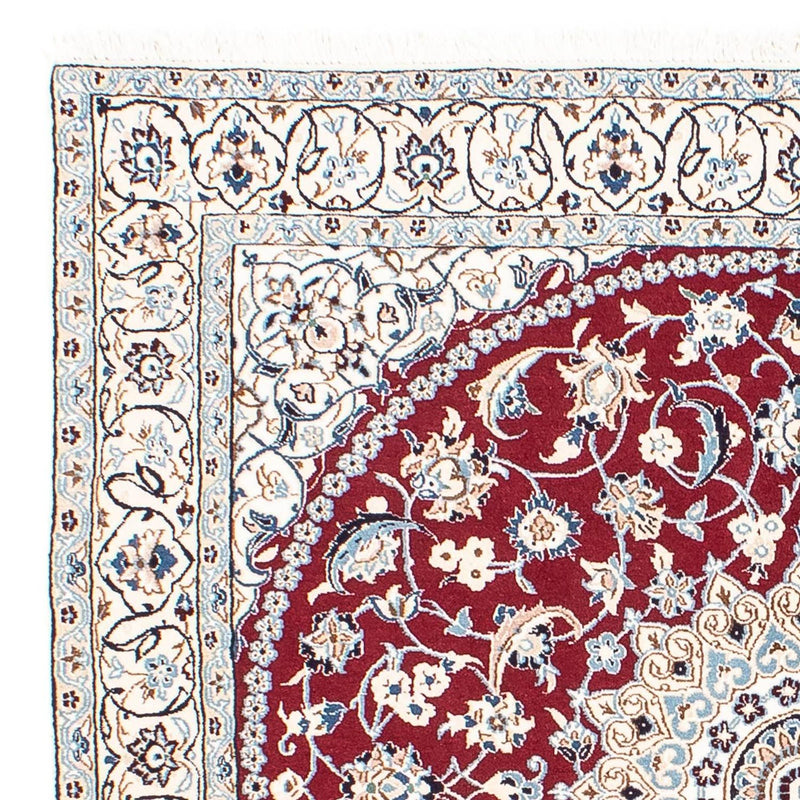 Tappeto Persero - Nain - Reale quadrato  - 160 x 155 cm - rosso scuro