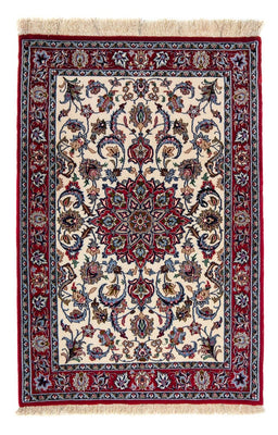 Tappeto Persero - Isfahan - Premio - 102 x 70 cm - rosso scuro