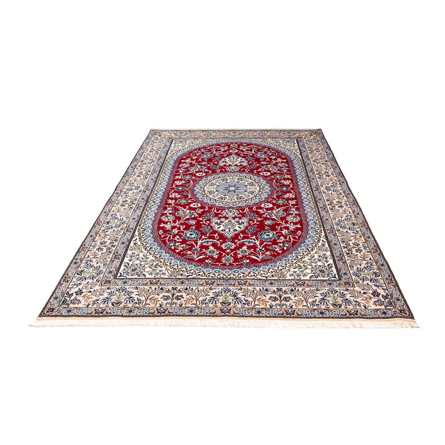 Tappeto Persero - Nain - Reale - 240 x 165 cm - rosso scuro