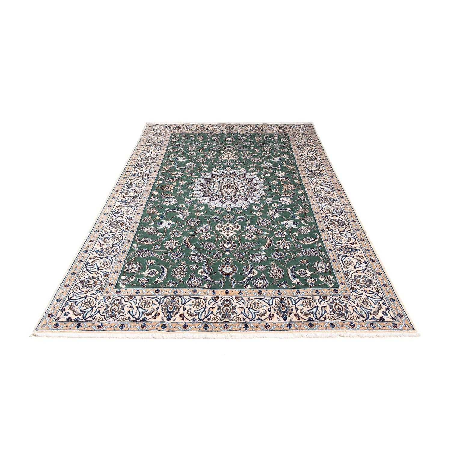 Tappeto Persero - Nain - Reale - 254 x 152 cm - verde