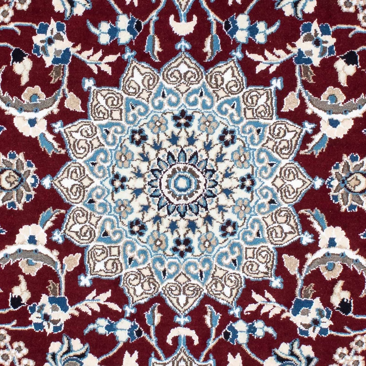 Tappeto corsia Tappeto Persero - Nain - Reale - 178 x 106 cm - rosso scuro