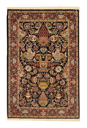 Tappeto Persero - Ghom - 149 x 101 cm - nero