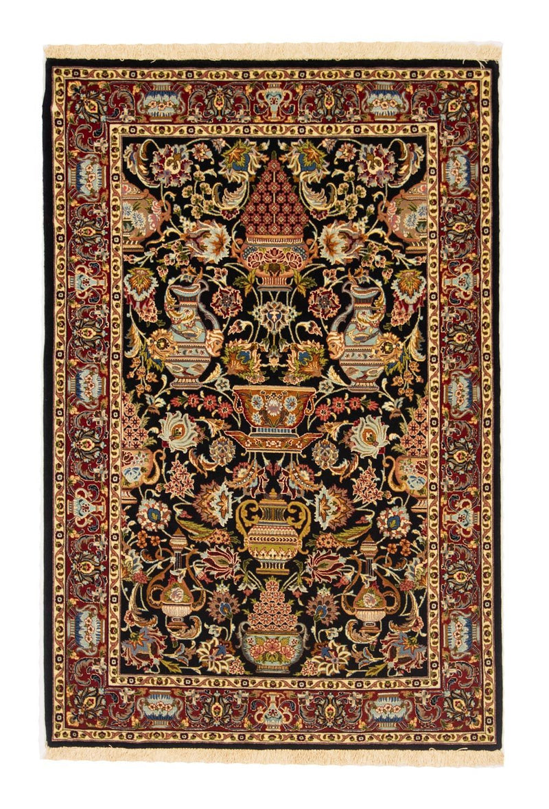 Tappeto Persero - Ghom - 149 x 101 cm - nero