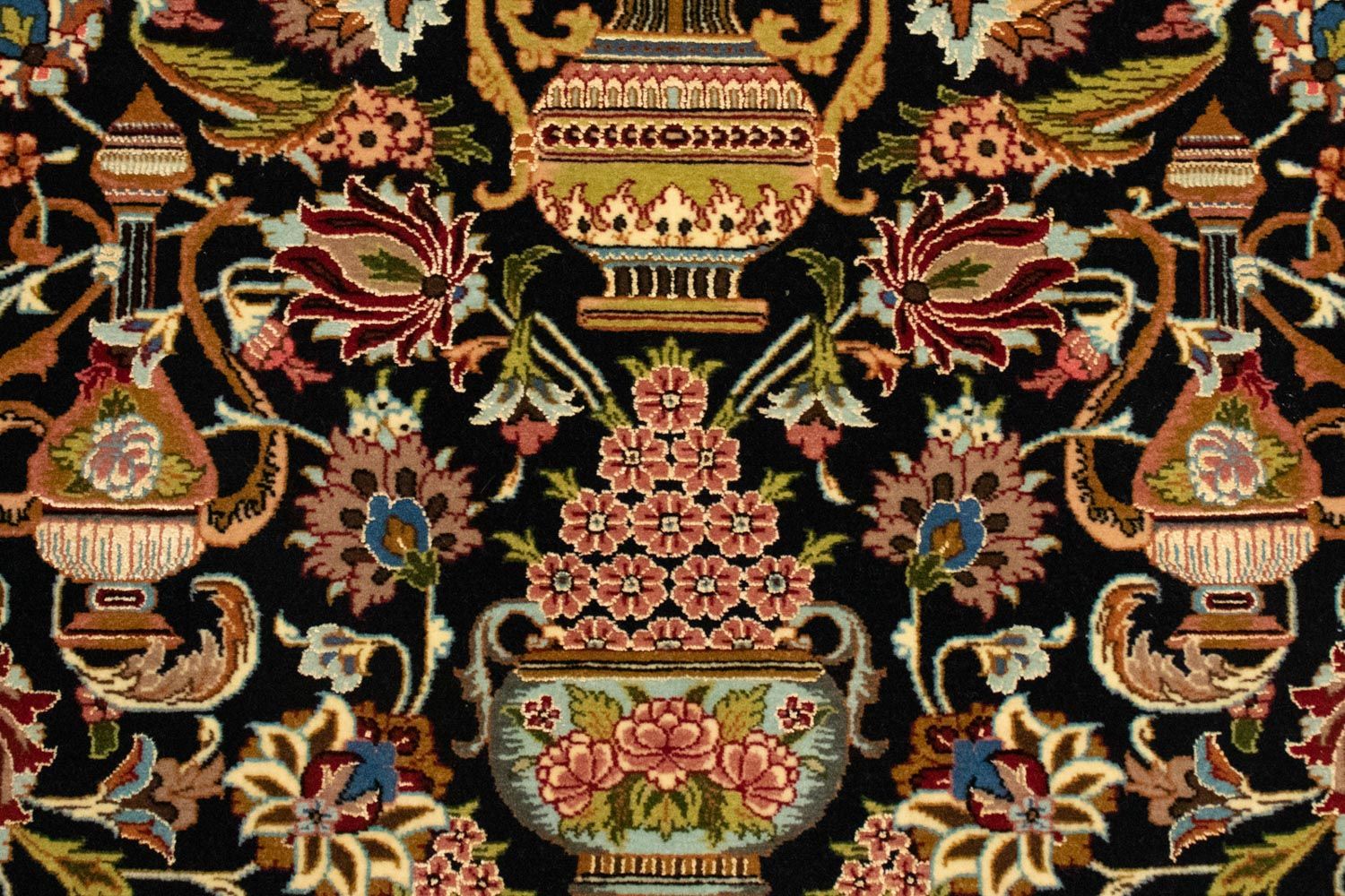 Tappeto Persero - Ghom - 149 x 101 cm - nero