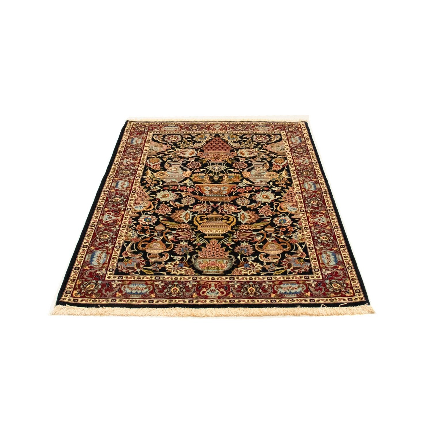 Tappeto Persero - Ghom - 149 x 101 cm - nero