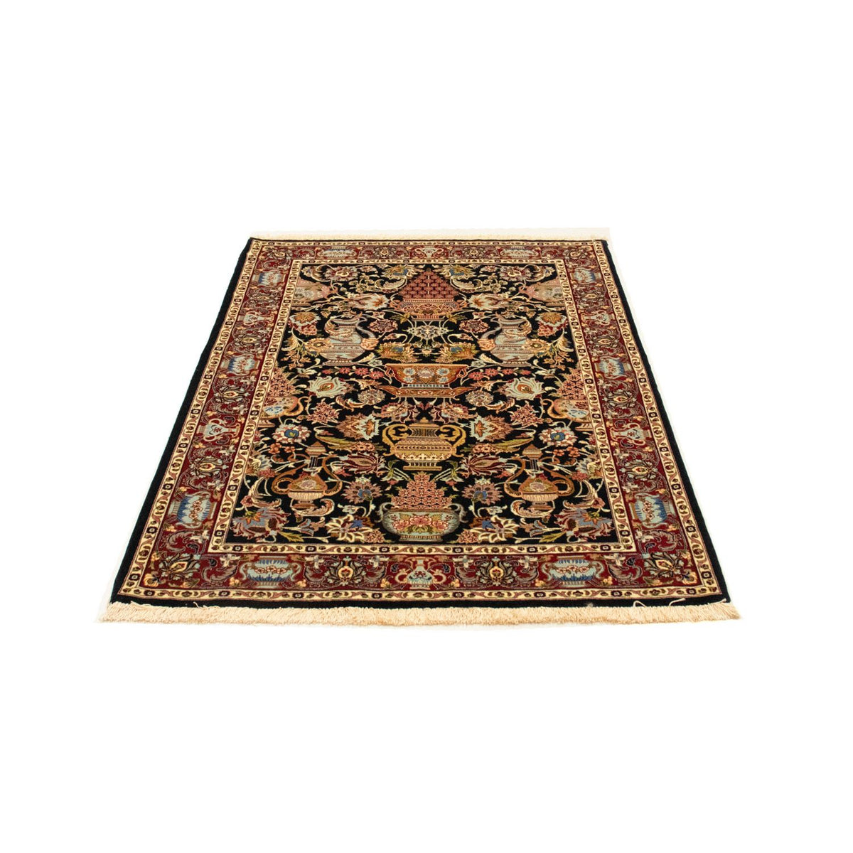 Tappeto Persero - Ghom - 149 x 101 cm - nero