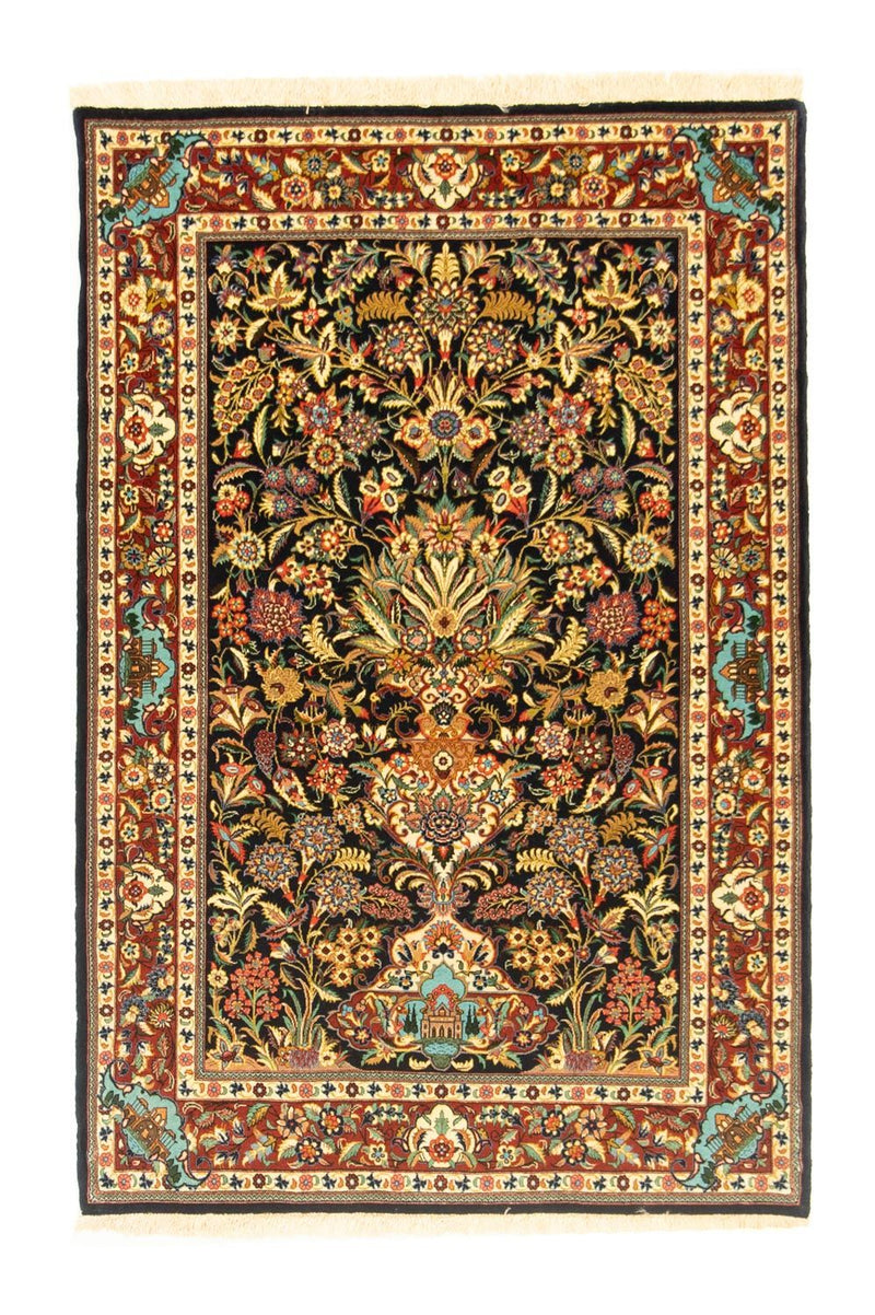 Tappeto Persero - Ghom - 153 x 102 cm - nero