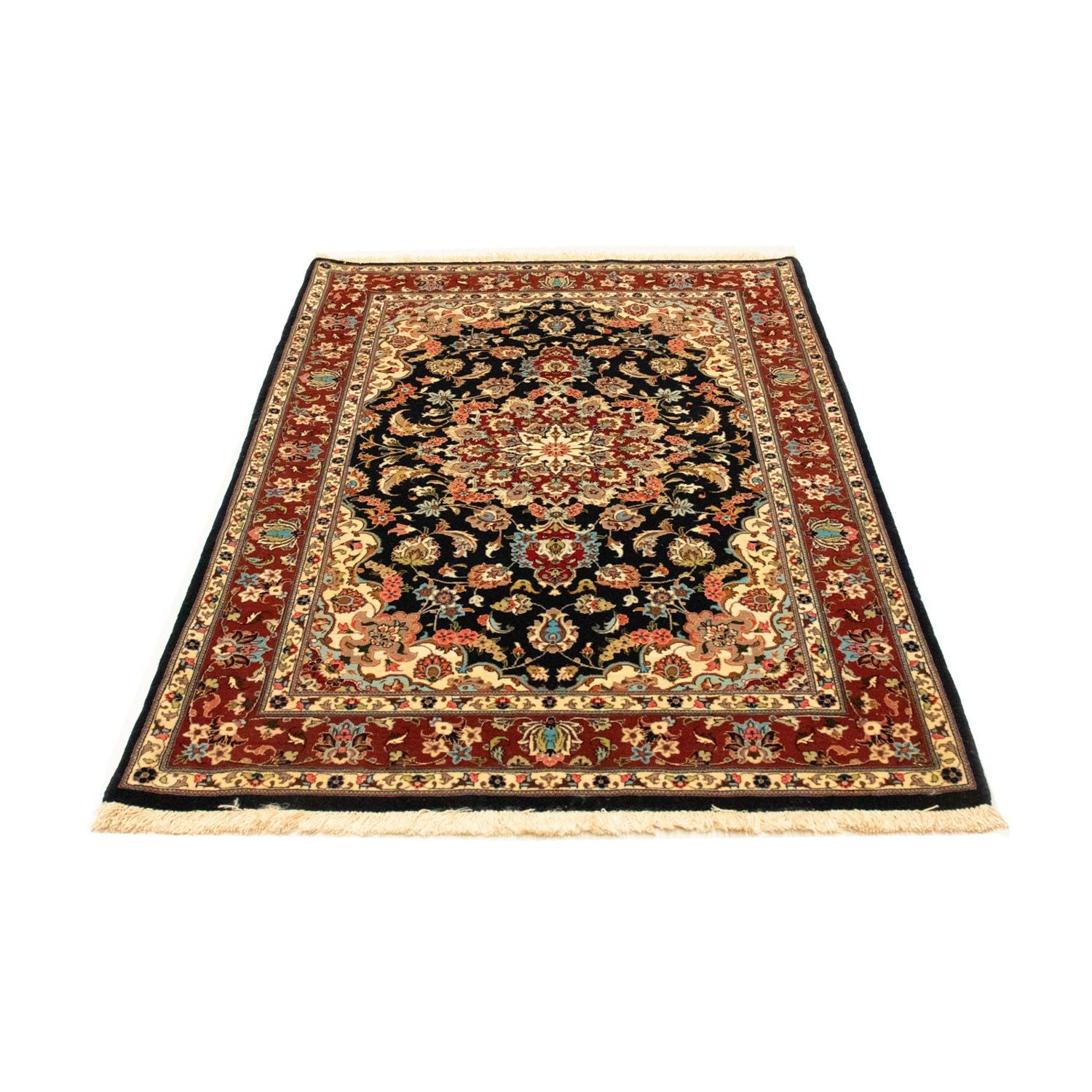 Tappeto Persero - Ghom - 162 x 102 cm - blu scuro