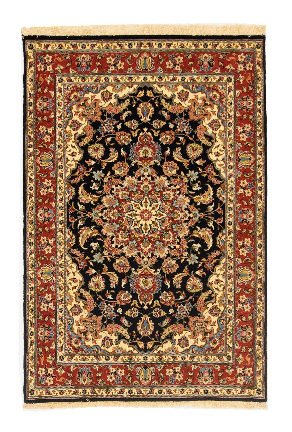Tappeto Persero - Ghom - 149 x 102 cm - nero