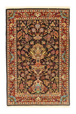 Tappeto Persero - Ghom - 156 x 102 cm - nero