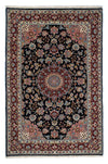 Qom Tappeto 140x212cm - Tappeto persiano - Rettangolo / Blu scuro / 140 x 212 cm Rettangolo
