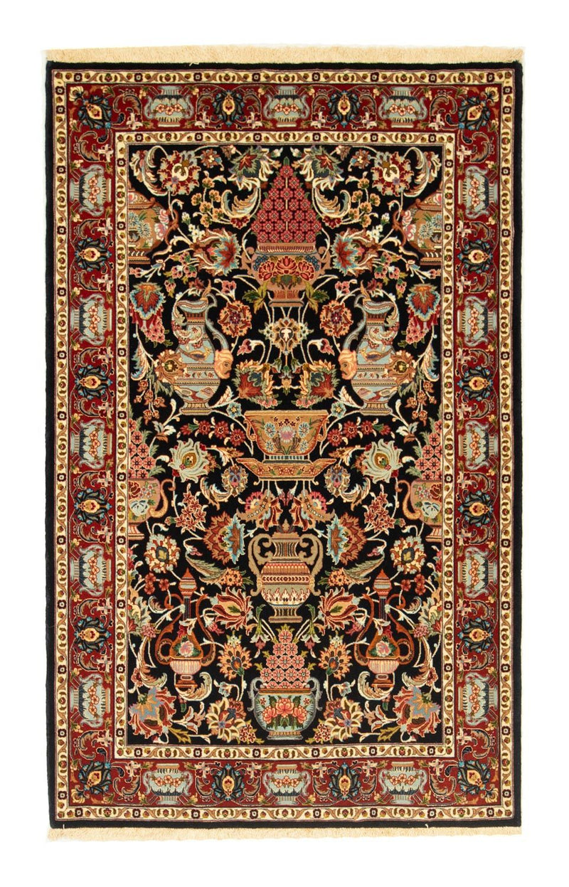 Tappeto Persero - Ghom - 161 x 102 cm - nero