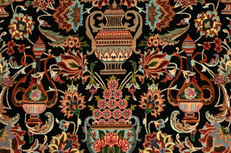 Tappeto Persero - Ghom - 161 x 102 cm - nero
