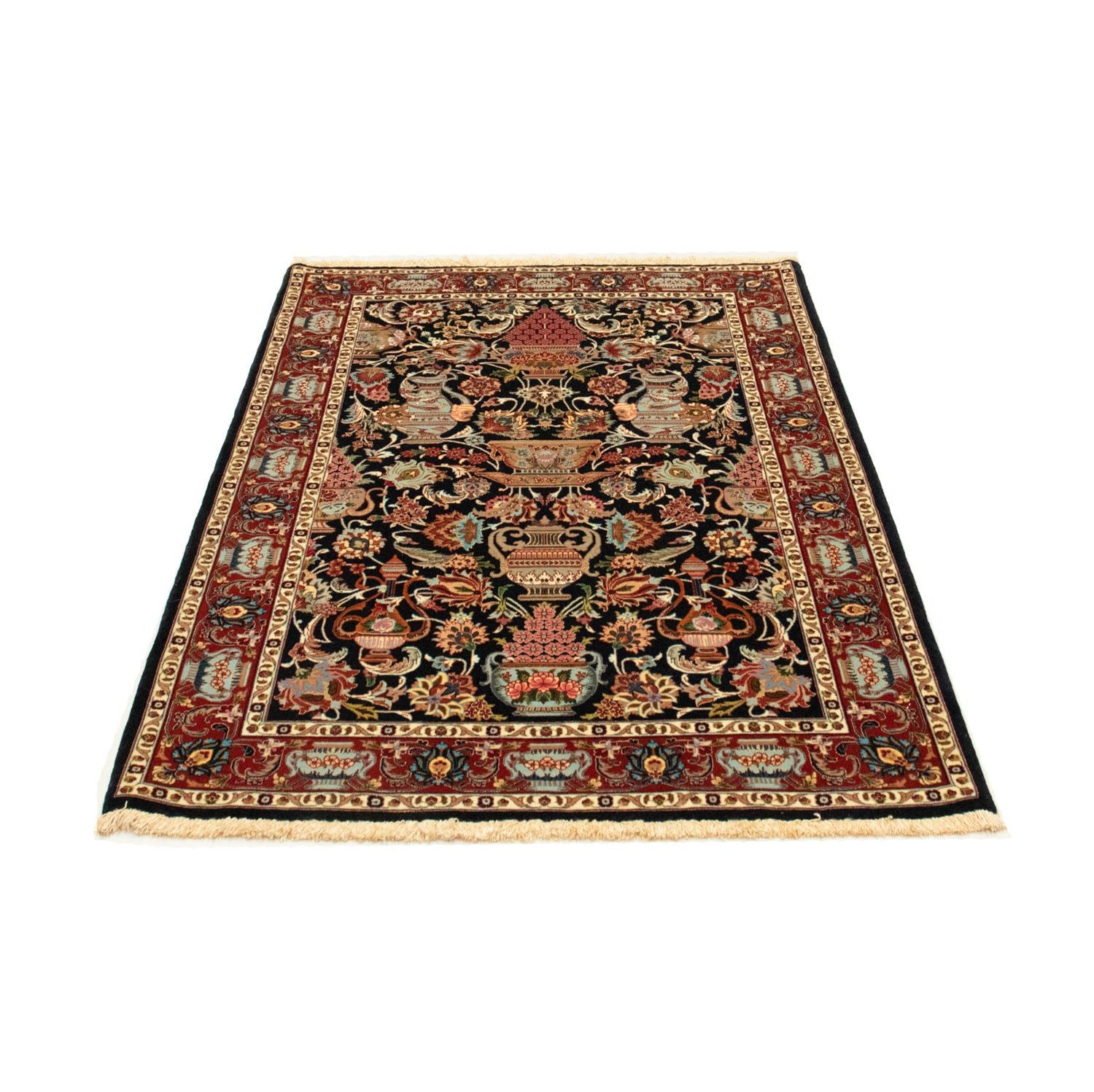 Tappeto Persero - Ghom - 161 x 102 cm - nero
