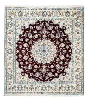 Tappeto Persero - Nain - Reale quadrato  - 156 x 143 cm - rosso scuro